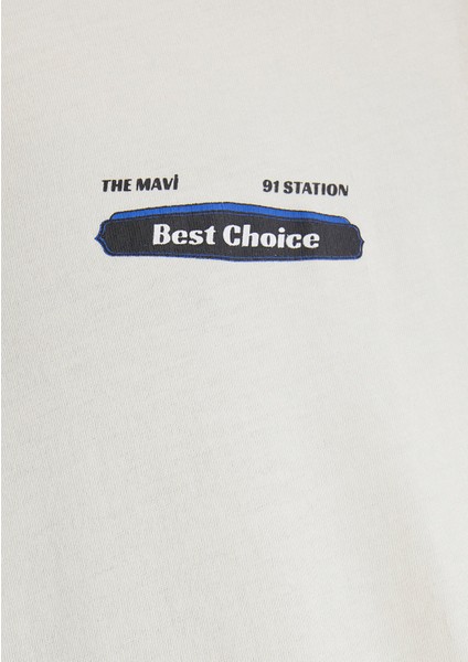 Best Choice Baskılı Ekru Tişört 0612606-86420