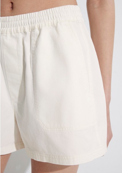 Ekru Basic Şort 1410189-80194