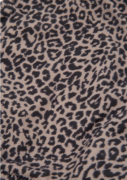 Leopar Desenli Kahverengi Bikini Altı 1913185-33653