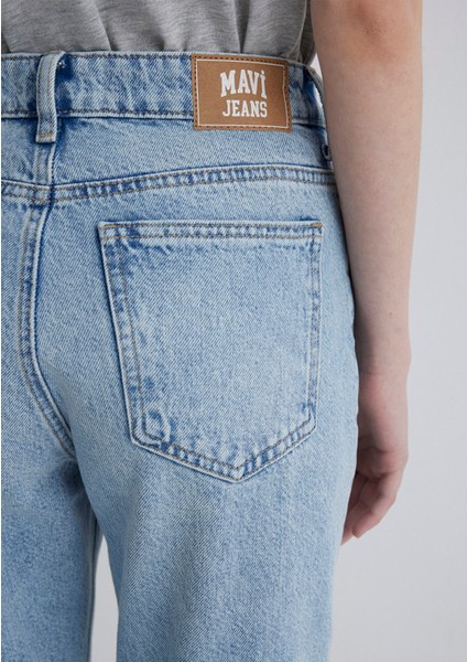 Barcelona Kolej Vintage Açık Mavi Jean Pantolon 101047-89198