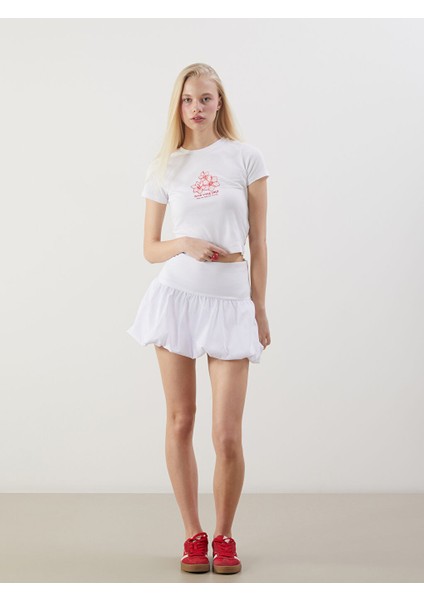 Yeni Sezon Bisiklet Yaka Baskili Crop - S5OS84Z8 fiyatları