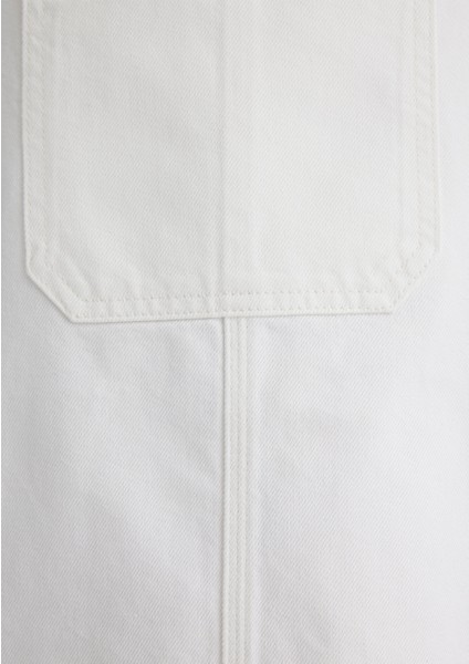 Iza Kırık Beyaz Jean Elbise 1310662-89835