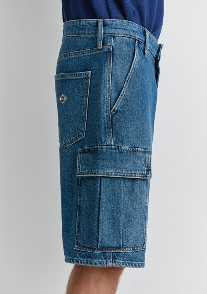 Hamburg MV91 Street Indigo Mavisi Jean Şort 0410681-89815