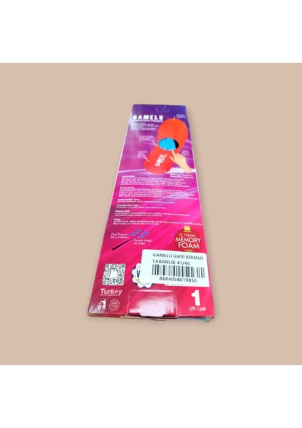 Kırmızı Renkli Yüksek Konforlu Memory Foam Yastık