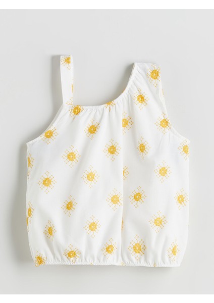 Yeni Sezon Nakisli Kiz Cocuk Crop Bluz - S5QM30Z4