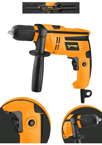 Darbeli Metal Matkap 13MM, 35.000 Rpm, Devir Ayarlı, Yüksek Performans
