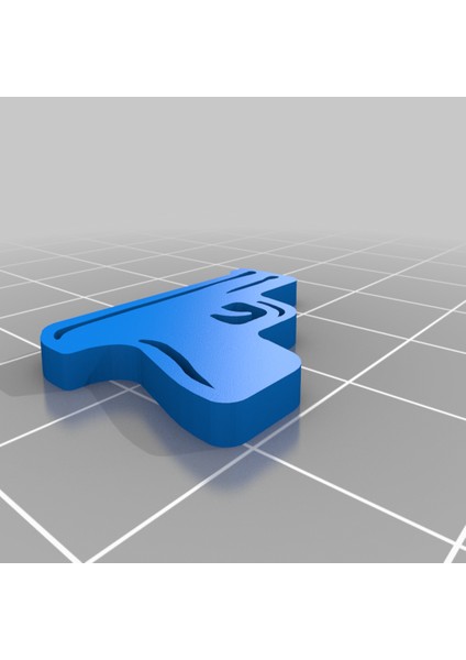 Sert Case Suçu Yer Işareti (Sadece Plastik Aparattır!!!) 3D