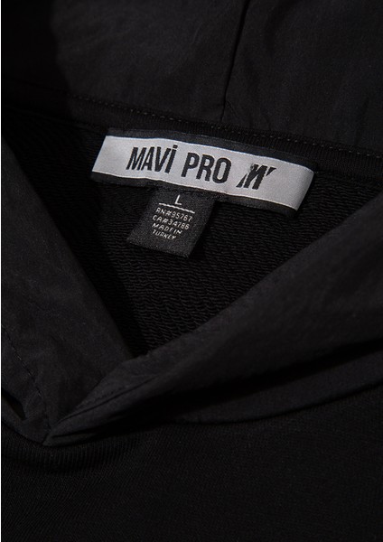 Mavi Pro Kapüşonlu Siyah Sweatshirt 0S10353-71379