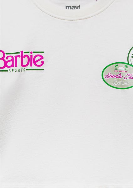 Barbie Baskılı Ekru Tişört 7610313-70057