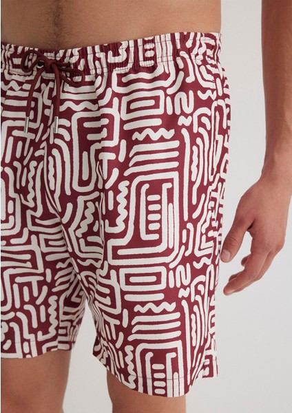 Bordo Deniz Şortu 0911905-32421