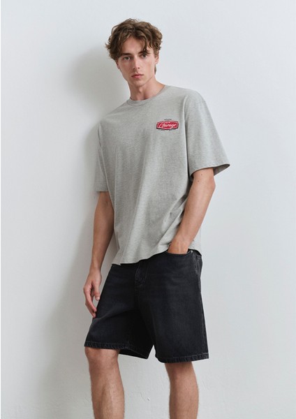 Houston Street Antrasit Jean Şort 0410672-89813 fiyatları
