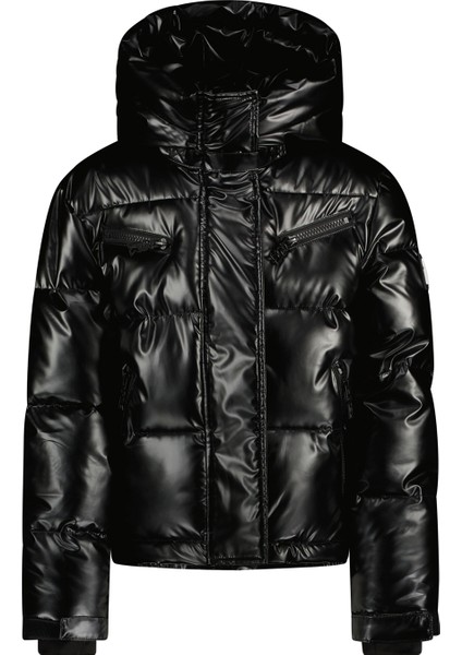 Siyah Kız Çocuk Kayak Montu R409-5214-099M-SPICY Girls Metallic