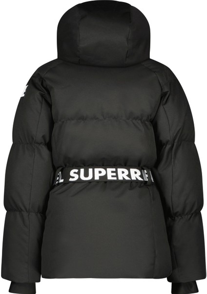 Siyah Kız Çocuk Kayak Montu R409-5204-AO-PUFF Girls Fleece Hood modelleri