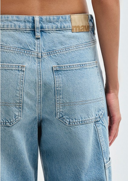 Kimberly 90LAR Gölgeli Açık Mavi Jean Pantolon 1010626-90566