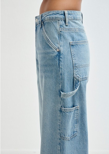 Kimberly 90LAR Gölgeli Açık Mavi Jean Pantolon 1010626-90566