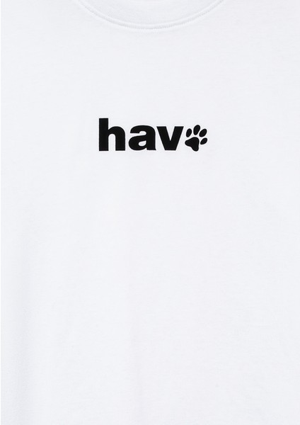 Hav Baskılı Beyaz Tişört 1613288-620