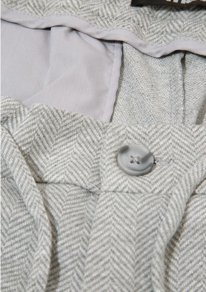 Gri Örme Pantolon 0010465-80018