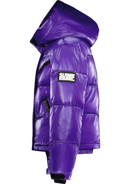 Mor Kız Çocuk Kayak Montu R409-5214-997-SPICY Girls Metallic fiyatları