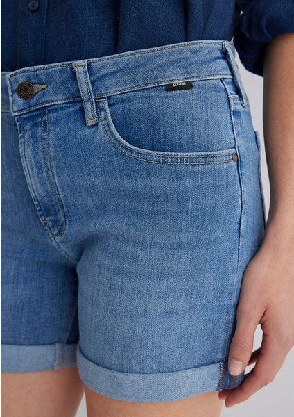 Pixie Casual Açık Mavi Jean Şort 1437090725