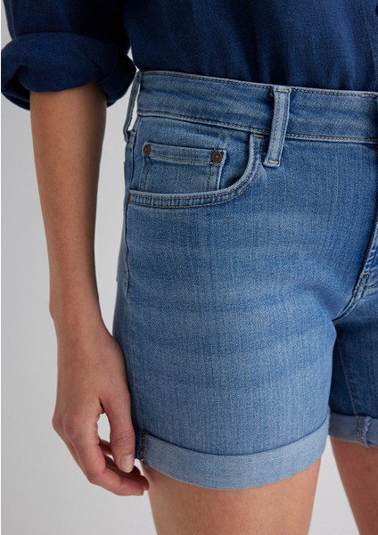 Pixie Casual Açık Mavi Jean Şort 1437090725