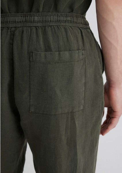 Yeşil Keten Pantolon 0010358-71587