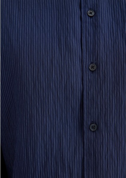 Lacivert Tencel Tm Modal Gömlek 0211625-70490