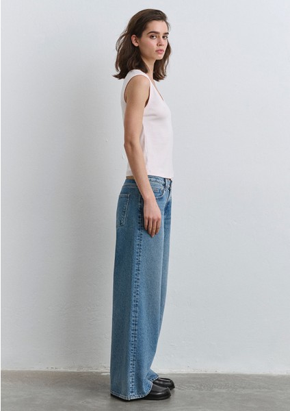 Sandy Extra 90s Açık Mavi Jean Pantolon 1012634-90598
