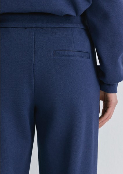 Yüksek Bel Lacivert Pantolon 1011062-82318