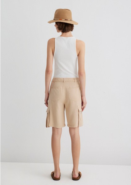 Bej Kargo Şort 1410233-87119