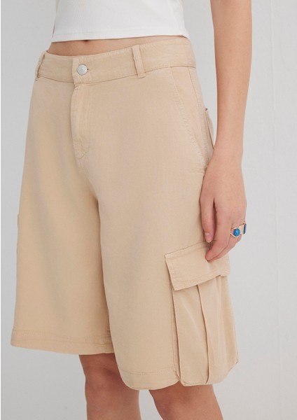 Bej Kargo Şort 1410233-87119