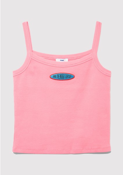 Indigo Turtles Baskılı Pembe Tişört 1613534-71028