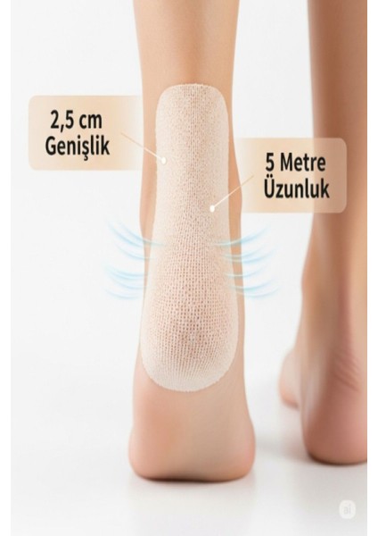 Adımlarınızı Konforlandıran 2.5 cm x 5 M Ayakkabı Vurma Önleyici Bant