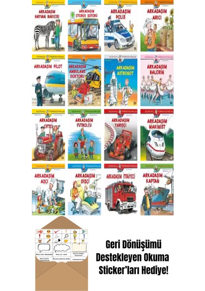 Ayça Sabuncuoğlu 16 Kitap Seti + Okuma Sticker'ları