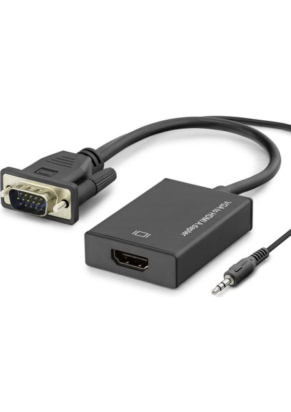 VGA To Hdmı F Çevirici + Audıo 1080P Siyah HDX7794
