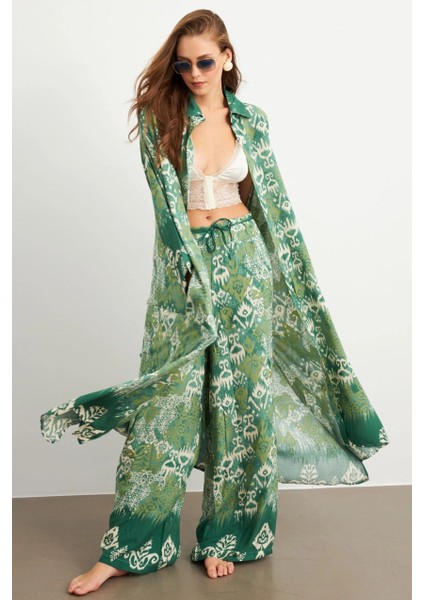 Kadın Yeşil Kaftan Takım Sİ159 indirimleri