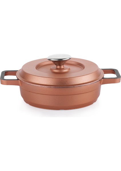 Retro Cast Mini Döküm Tencere Seti 5 Parça-Rosegold indirimleri