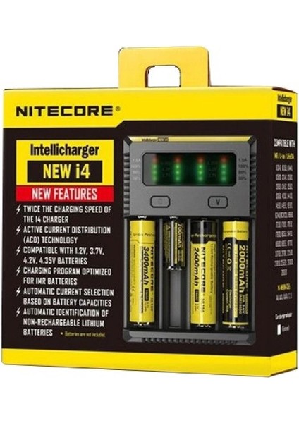 New I4 Intelli Charger Li-Ion / Nı-Cd / Nı-Mh Pil Şarj Cihazı