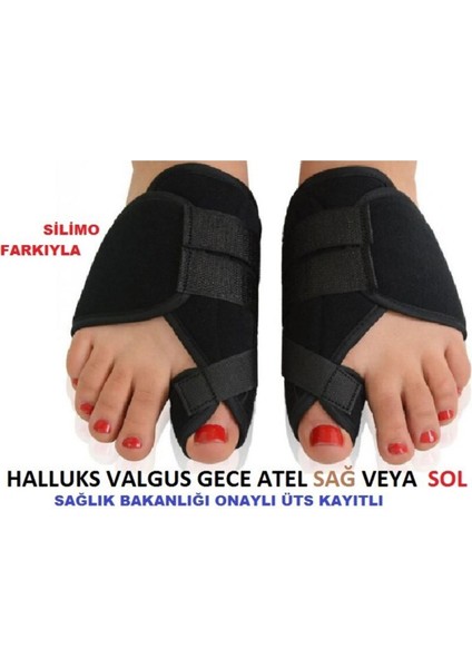Gece Ayak Destekleyici Parmak Koruyucu Kılıf Yönelimi Dengeleyici