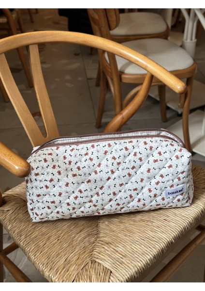 Renkli Tavşan ve Ayıcık Desenli Seyahat Çantası, Xl Boy