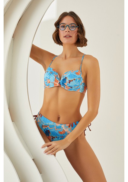 Renkli Mixed Hafif Destekli Tek Üst Bikini fiyatları