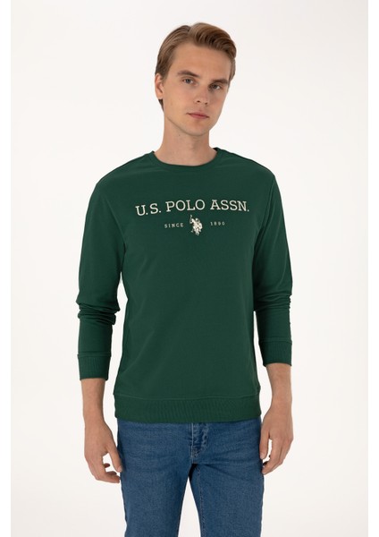 Erkek Koyu Yeşil Sweatshirt 50313743-VR079