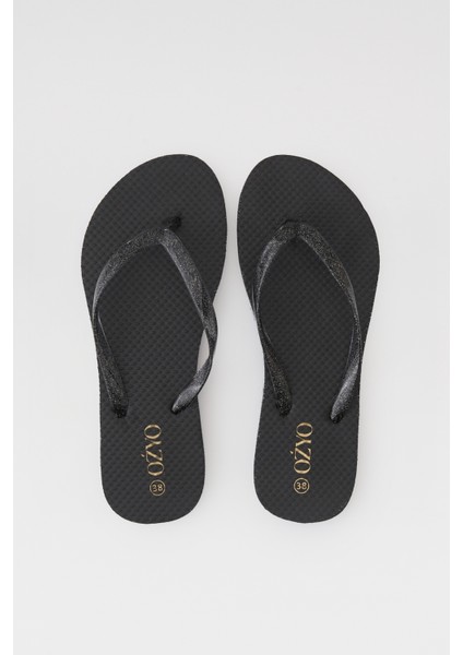 Havana Siyah Simli Bayan Parmak Arası Terlik fırsatları