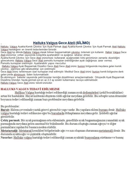Ayak Kemik Düzeltici, Baş Parmak Koruyucu, Makaralı ve Gece Ateli Seti (2'li)