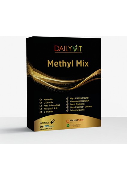 Methyl Mix Kuersetin Aktif B Vitaminleri Içeren Takviye Edici Gıda