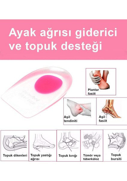 Konforlu Silikon Topuk Pedi, Erkek ve Kadınlar Için Sağlıklı Destek fırsatları