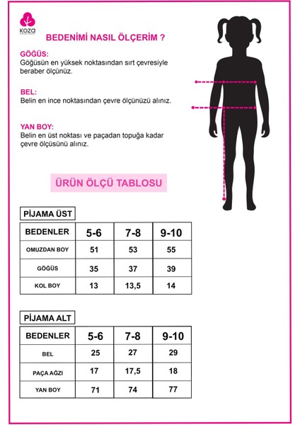 Kız Çocuk Pamuklu Kalpli Desenli Pijama Takımı indirimleri