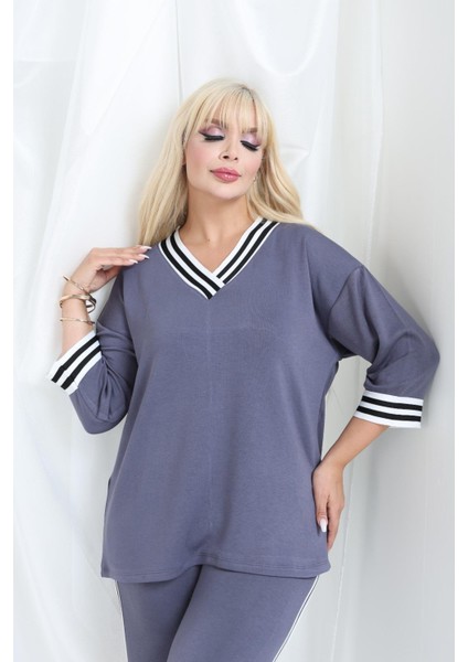 Şeritli Takım Oysho Modal Kumaş Şeritli Yumuşak Dokulu M-6xl fiyatları