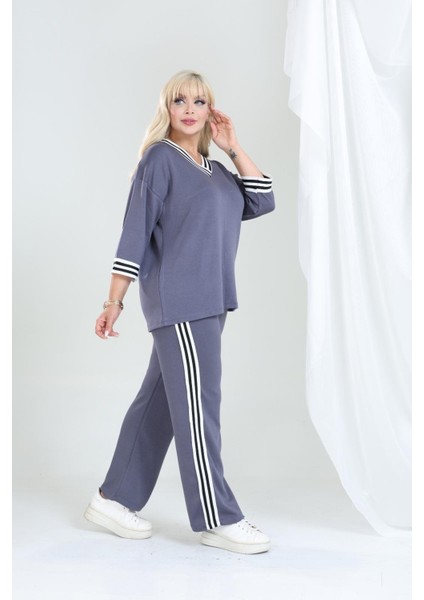 Şeritli Takım Oysho Modal Kumaş Şeritli Yumuşak Dokulu M-6xl indirimleri