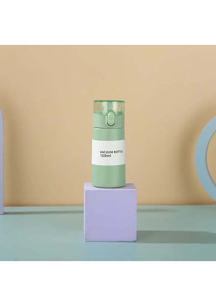 150/250ml Mini Cep Termos Kupası Paslanmaz Çelik Yalıtımlı Şişe Kızlar İçin Mini Sevimli Su Kupası Saman Termos Kapasitesi: 150ml/Renk: Yeşil (Yurt Dışından)