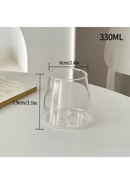 Yüksek Şeffaf Cam Daklar Yaz Buzlu Soğuk Içecekler Dak Içecek Suyu Parkla Su Kokteyl Şarap Dakları Kahve Sütü Çayı MugcolorS6-330ML/KAPASITEResim Olarak (Yurt Dışından)